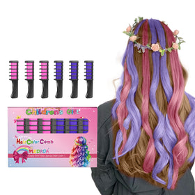 MSDADA Hair Chalk Comb front view with multiple colour options
