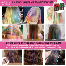 MSDADA Hair Chalk Comb in a child's hand applying colour to hair