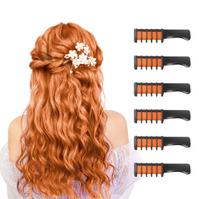 MSDADA Hair Chalk Comb in orange, front view