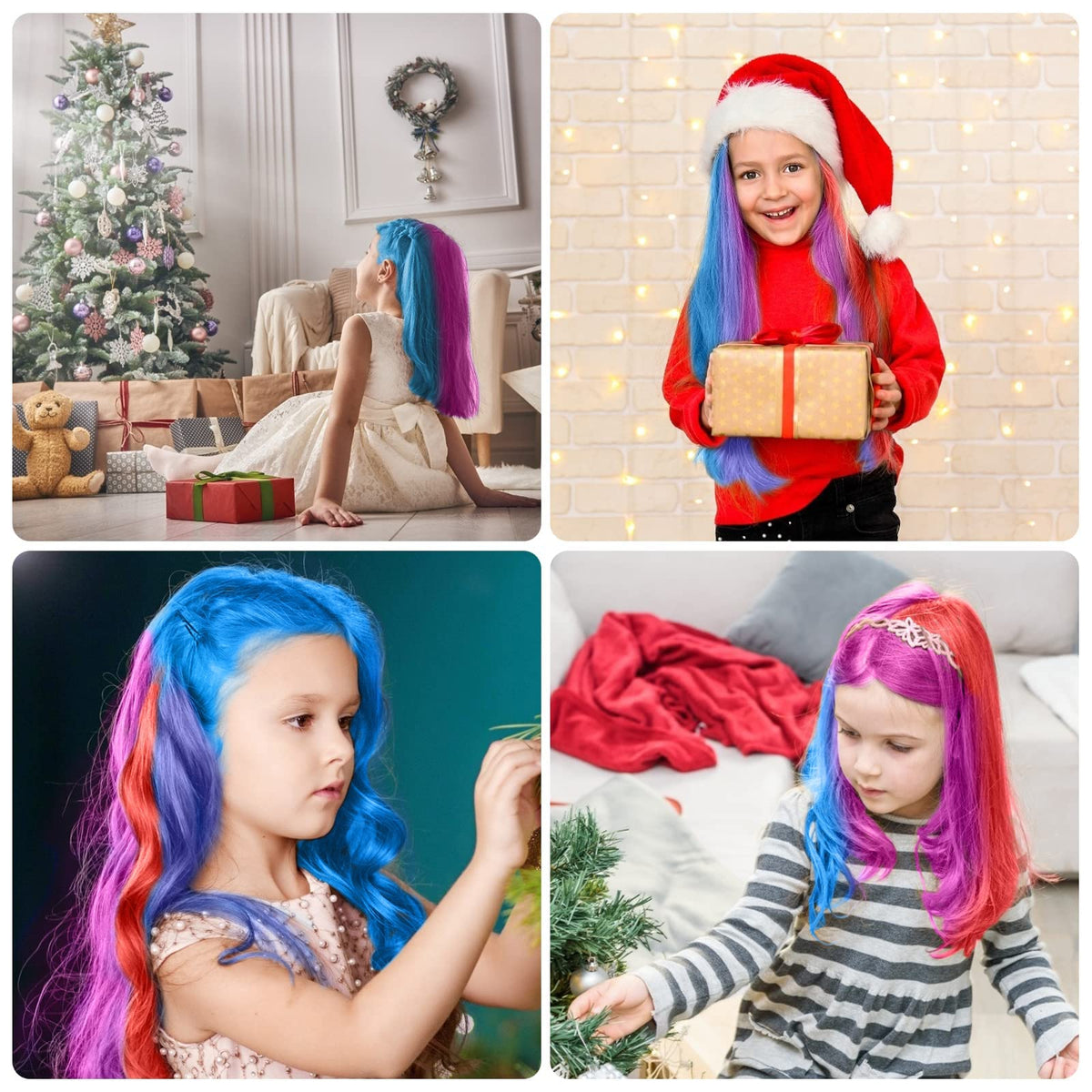 MSDADA Hair Chalk Comb in use at a birthday party setting