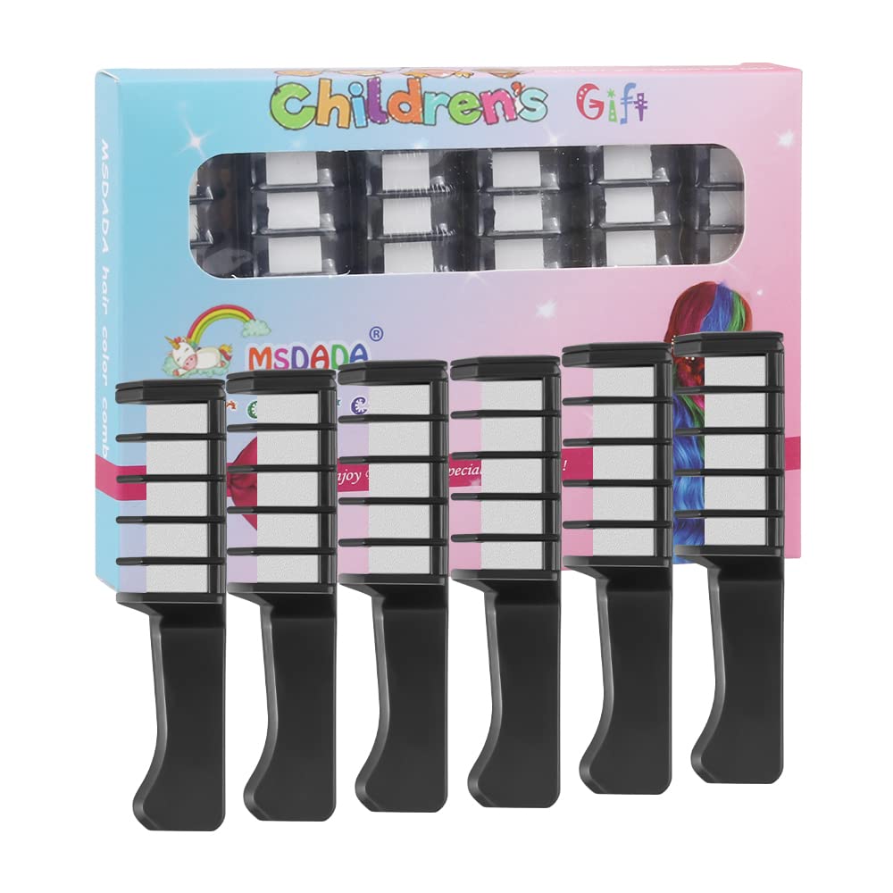 MSDADA Hair Chalk Comb in various colours front view