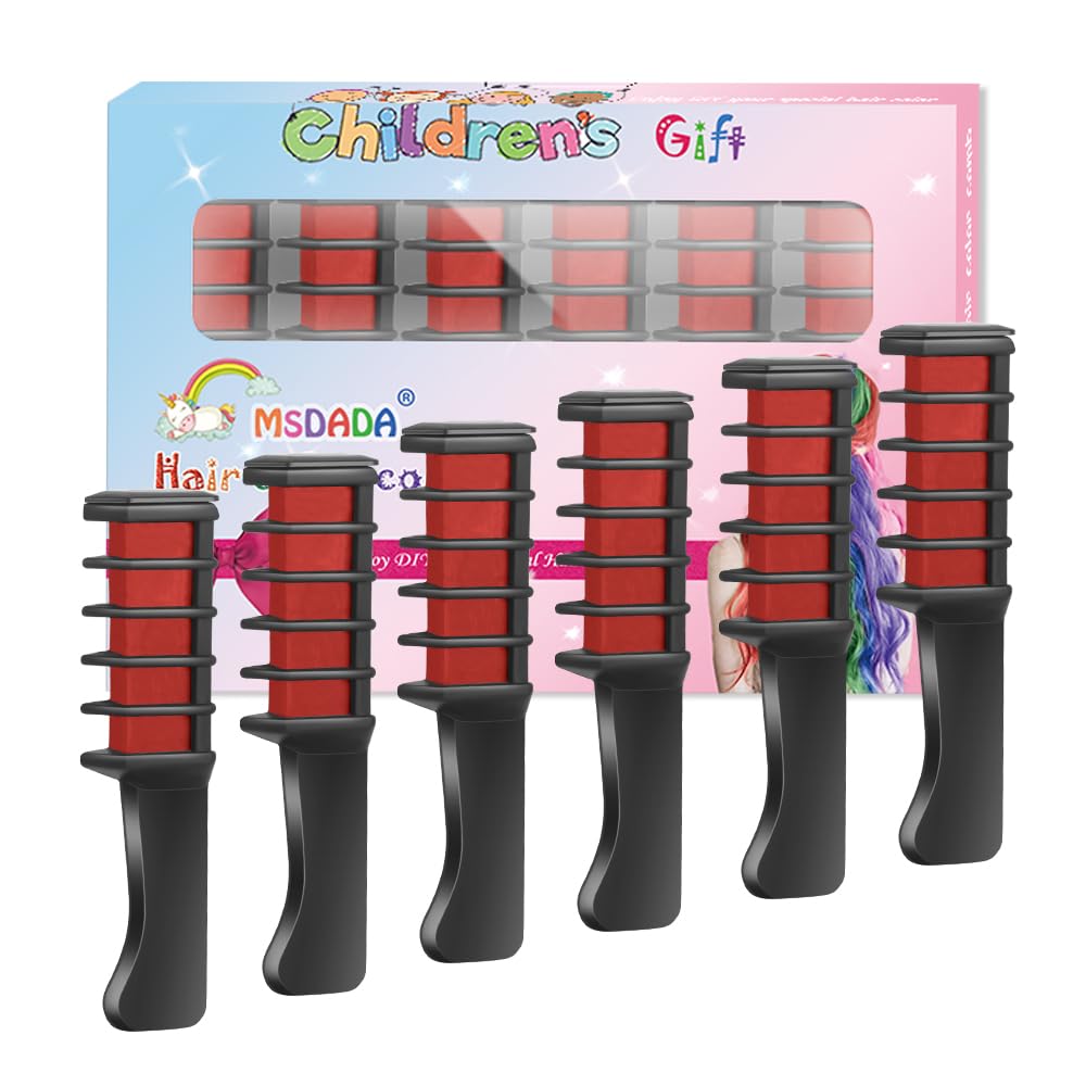 MSDADA Hair Chalk Comb in various colours front view