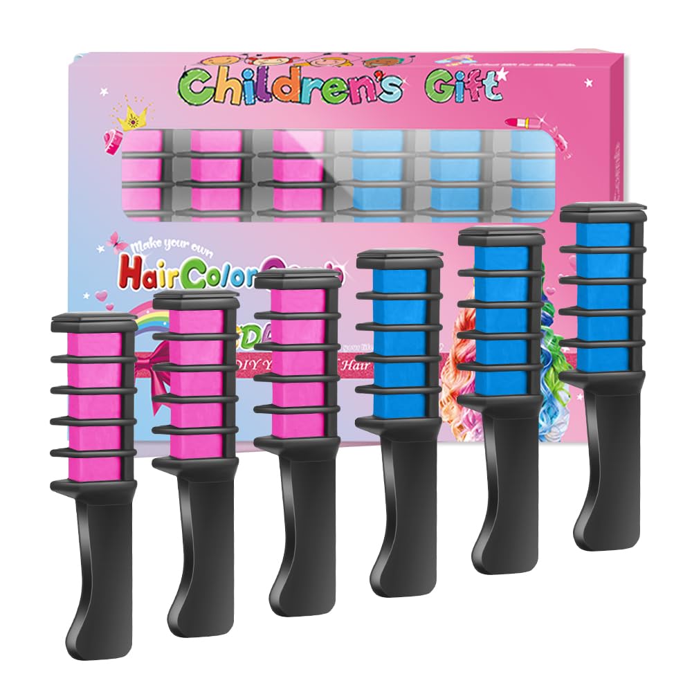MSDADA Hair Chalk Comb in vibrant colours front view