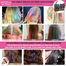 MSDADA Hair Chalk Comb showing application on light hair