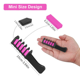 MSDADA Hair Chalk Comb showing easy application process