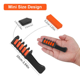 MSDADA Hair Chalk Comb showing mini size with colour