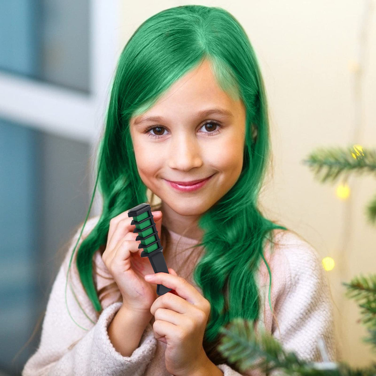 MSDADA Hair Chalk Comb with packaging displayed