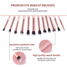 MSQ blending brush in rose gold and pink wood