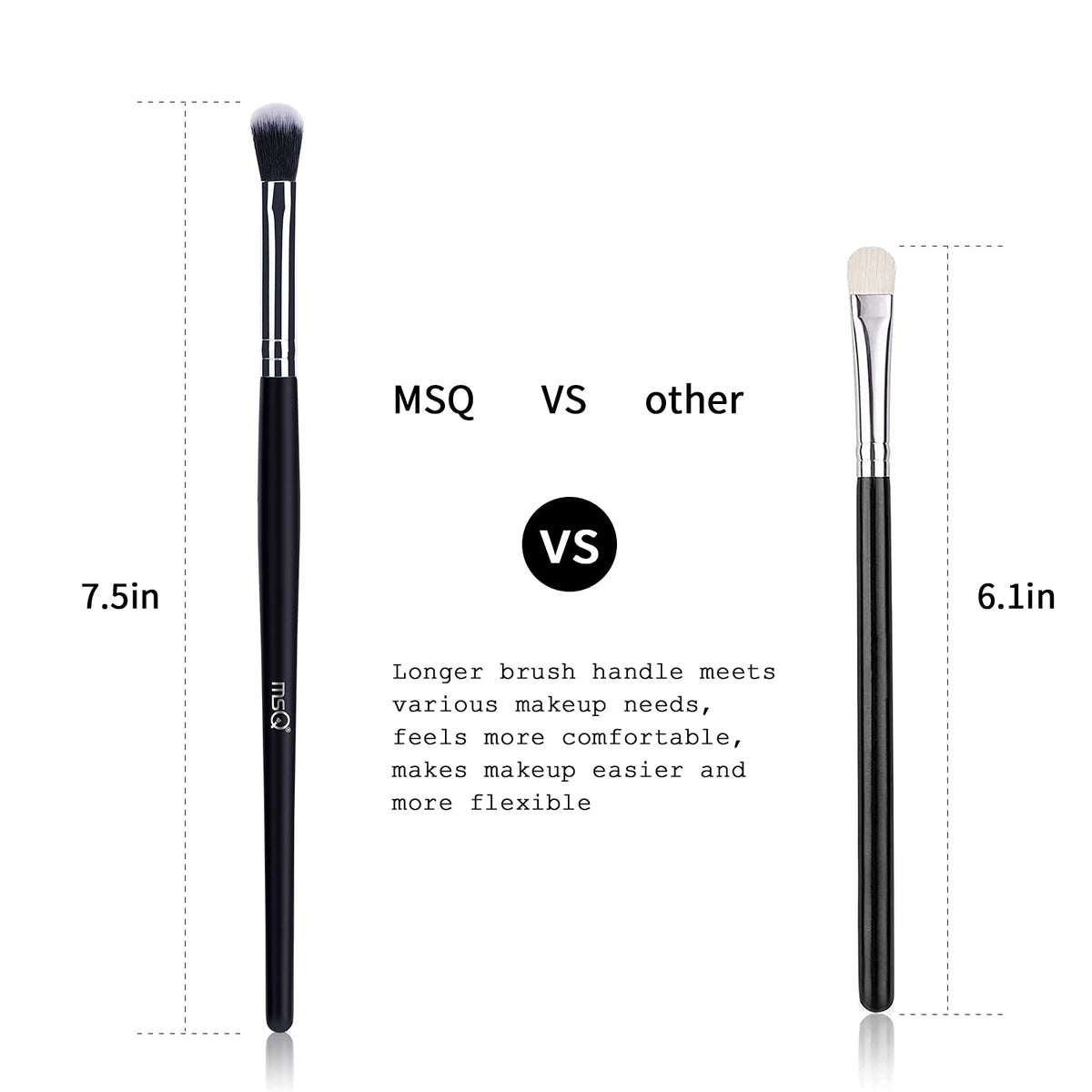 MSQ blending brush with soft bristles