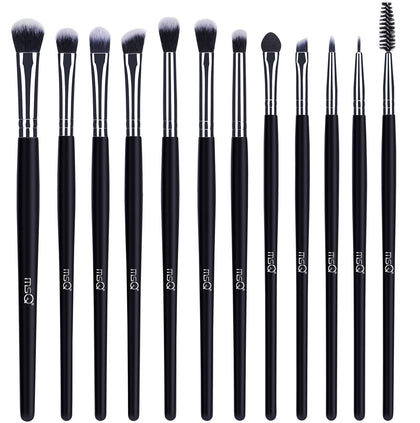 MSQ Eye Makeup Brushes Set 12pcs with longer handles