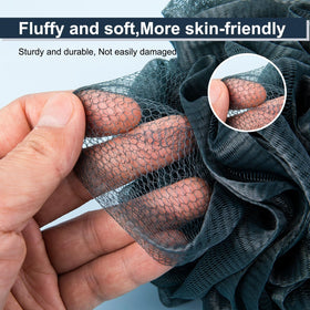 MTDLYICE loofah sponge blue gray with soap