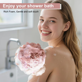 MTDLYICE loofah sponge with hanging rope