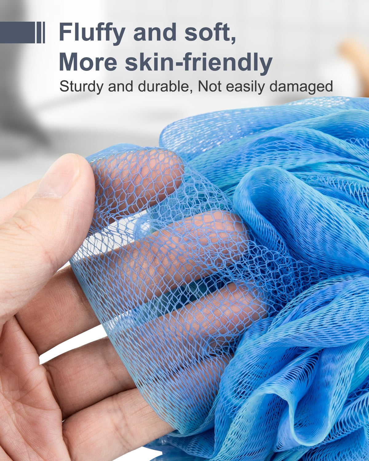 MTDLYICE XXL Large Loofah Sponge showing colour scheme