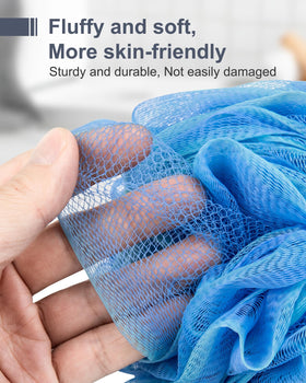 MTDLYICE XXL Large Loofah Sponge showing colour scheme