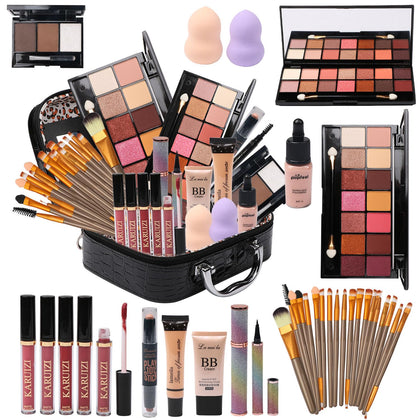 MTDXILTAI All-in-One Makeup Kit front view with storage bag
