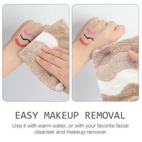 Multiple SINLAND microfiber face towels in different colours