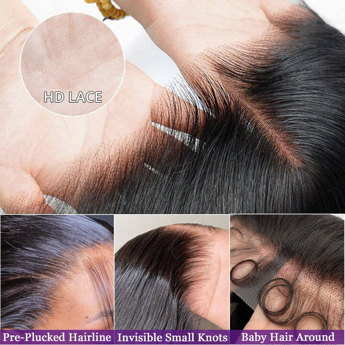 MUNONG 30 Inch Straight Lace Front Wig packaging