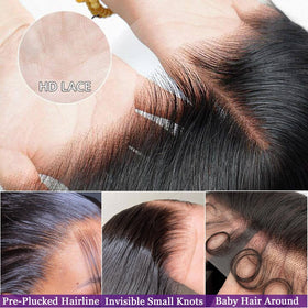 MUNONG 30 Inch Straight Lace Front Wig packaging