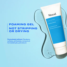 Murad Acne Control Clarifying Cleanser in bathroom setting