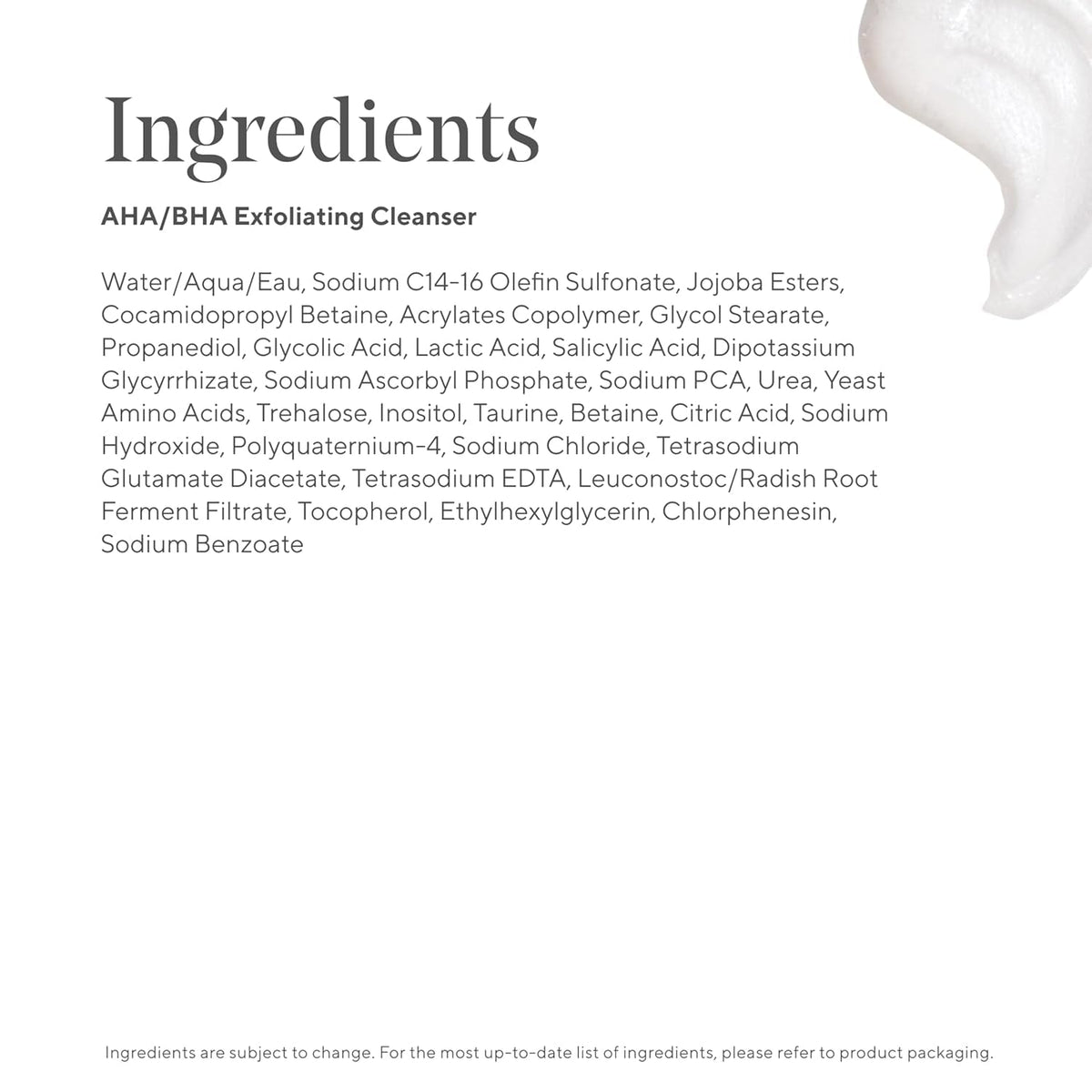 Murad AHA/BHA Exfoliating Cleanser 2 Fl Oz texture close-up