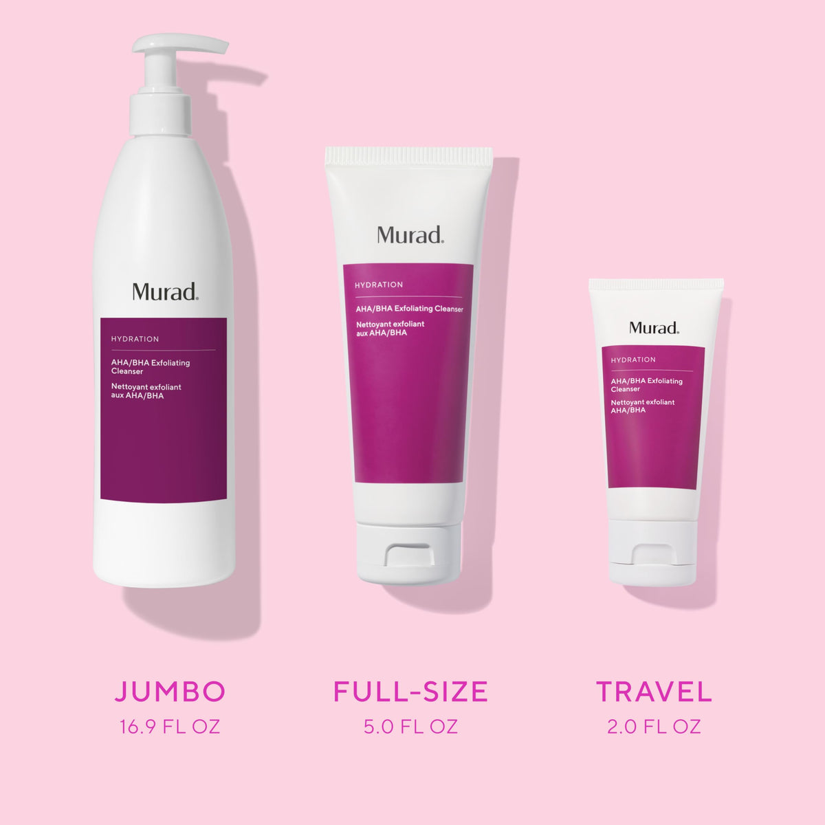 Murad AHA/BHA Exfoliating Cleanser application on skin