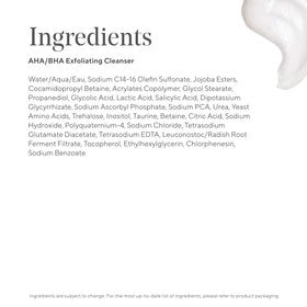 Murad AHA/BHA Exfoliating Cleanser in bathroom setting
