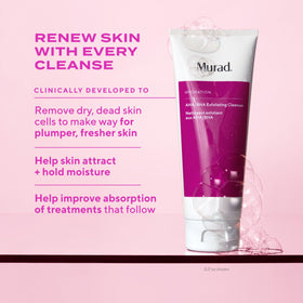 Murad AHA/BHA Exfoliating Cleanser texture close-up