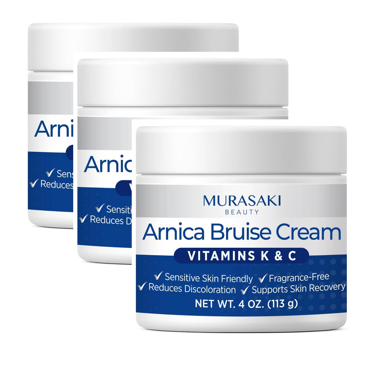 MURASAKI BEAUTY Arnica Bruise Cream 3-pack front view