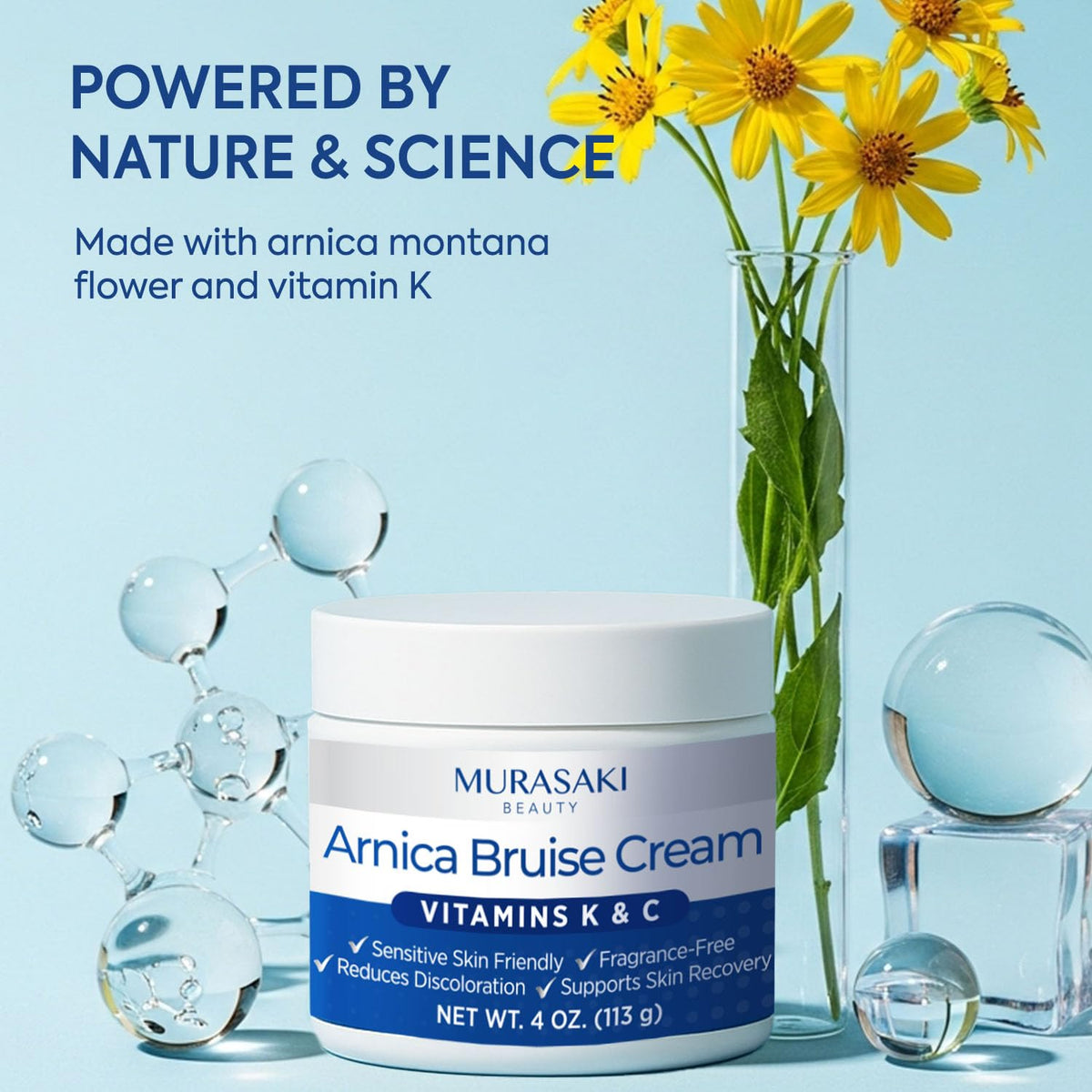 MURASAKI BEAUTY Arnica Bruise Cream lifestyle use