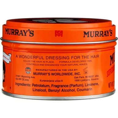 Murrays Hair Dressing Pomade 3 Oz application on hair