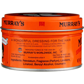 Murrays Hair Dressing Pomade 3 Oz side view