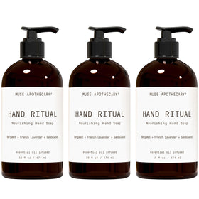 Muse Apothecary Hand Ritual 3 Pack 16 oz bottles front view
