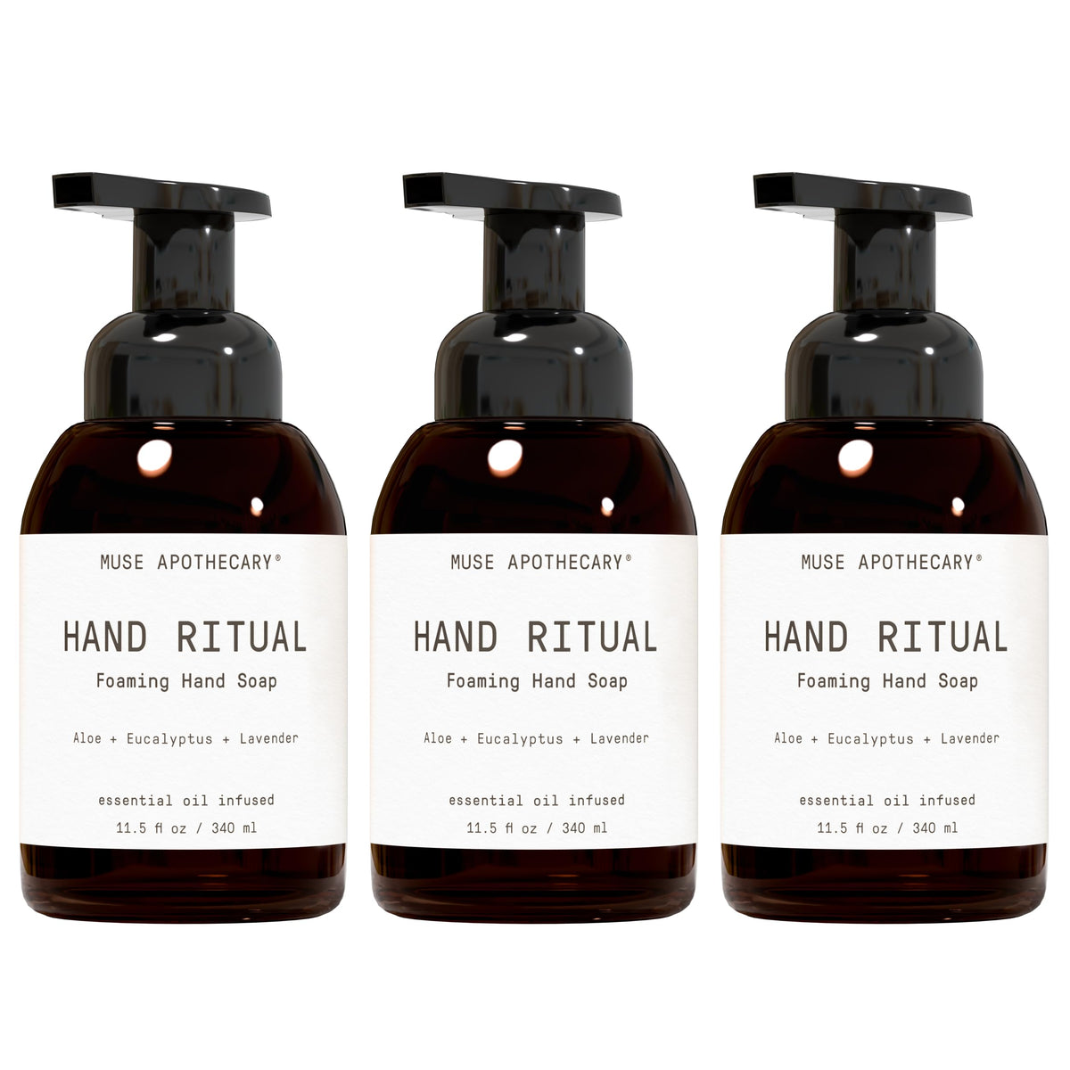 Muse Apothecary Hand Ritual foaming hand soap 11.5 oz front view