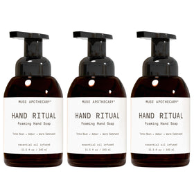 Muse Apothecary Hand Ritual foaming hand soap 3 pack front view