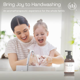 Muse Apothecary Hand Ritual foaming hand soap in a bathroom setting