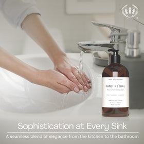 Muse Apothecary Hand Ritual soap showing foamy lather
