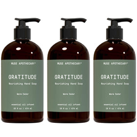 Muse Apothecary Hand Ritual Warm Cedar 16 oz front view