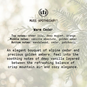 Muse Apothecary Hand Ritual Warm Cedar lifestyle scene