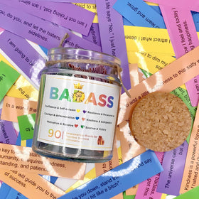 Musemory Badass Affirmation Jar premium gift box packaging