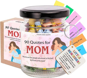 Musemory Love Notes for Mom in a Jar front view with NFC keychain
