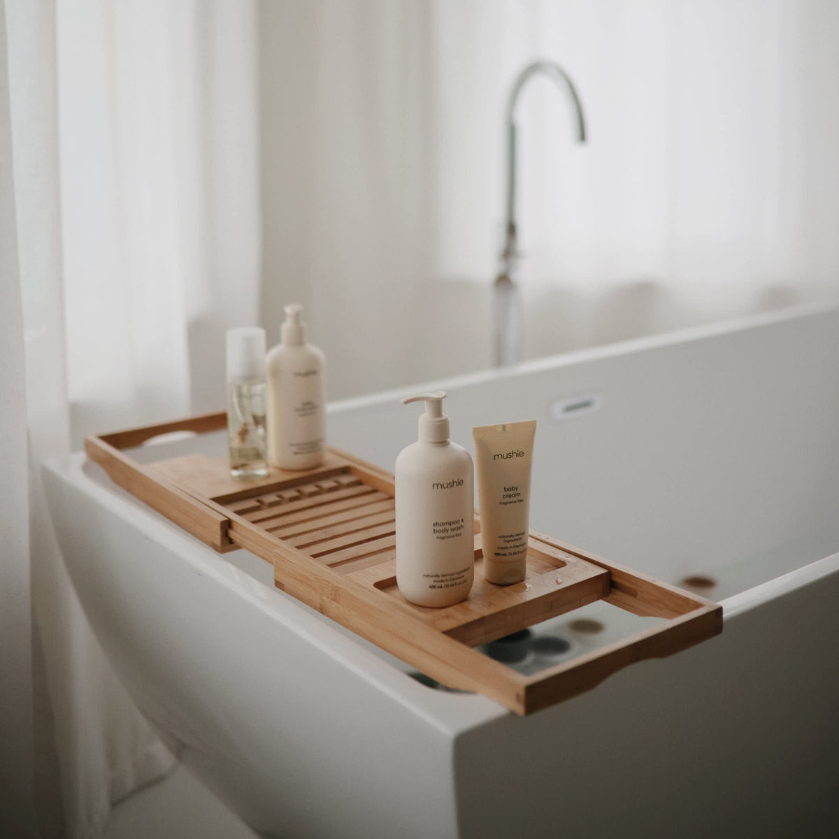 mushie Baby Shampoo & Body Wash cap open