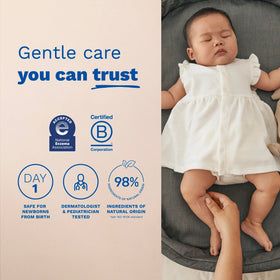Mustela Baby Diaper Rash Cream 123 being applied on baby skin