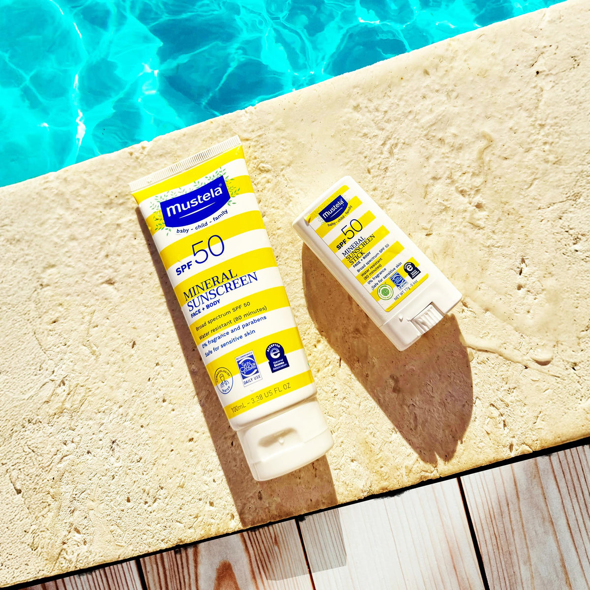 Mustela Baby Mineral Sunscreen Stick SPF 50 back view