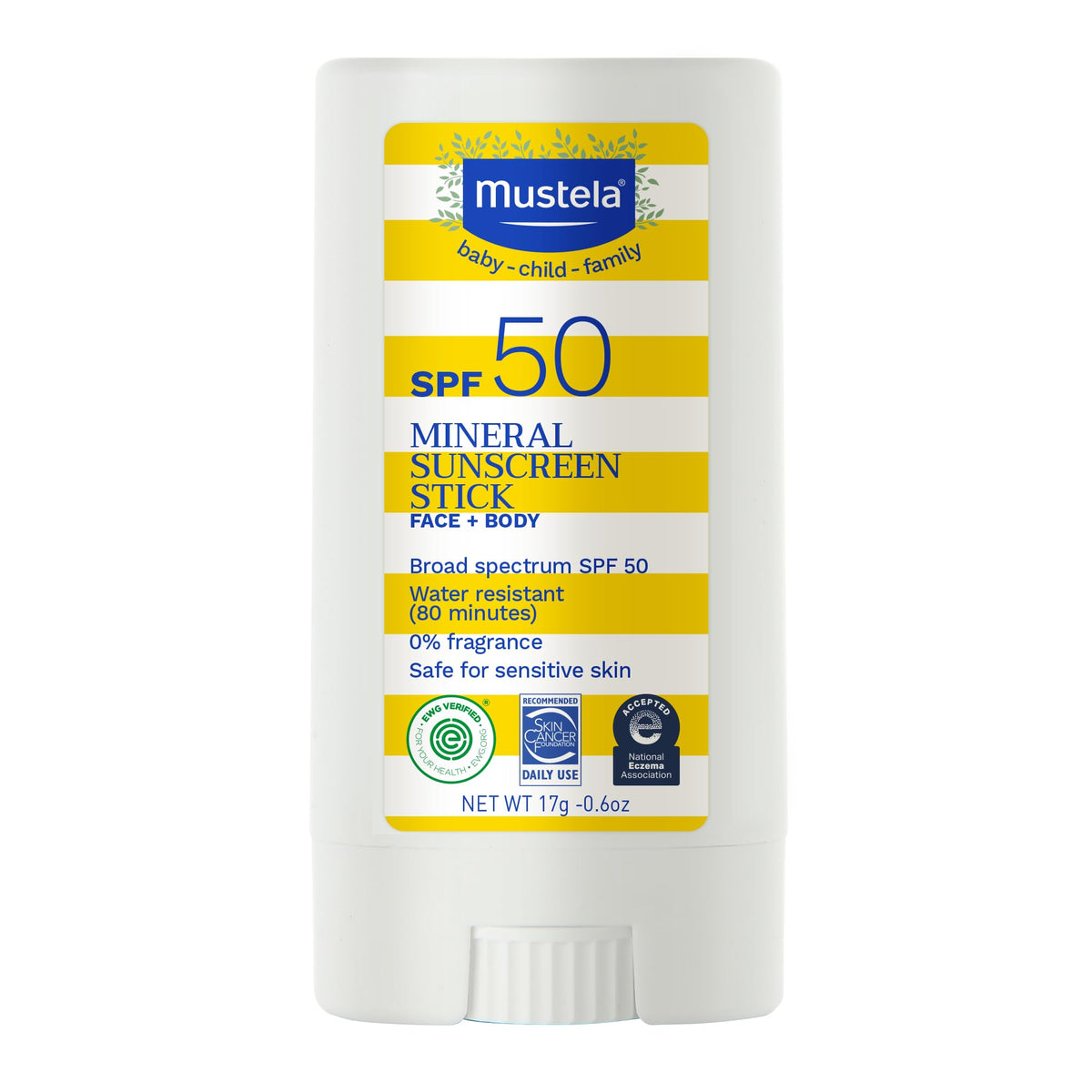 Mustela Baby Mineral Sunscreen Stick SPF 50 front view
