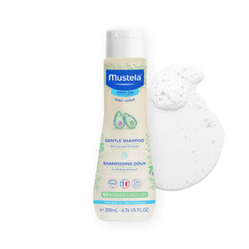 Mustela Gentle Shampoo 240g front view with natural avocado