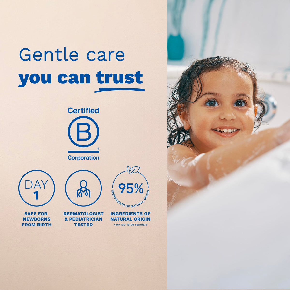 Mustela Gentle Shampoo 500ml bottle with cap open