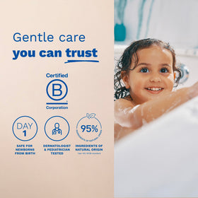 Mustela Gentle Shampoo 500ml bottle with cap open