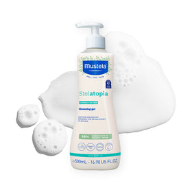 Mustela Stelatopia Eczema Cleansing Gel bottle front view