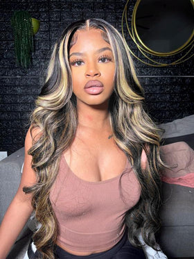 MUZOJET 1B/27 Highlight Ombre Body Wave Wig packaging