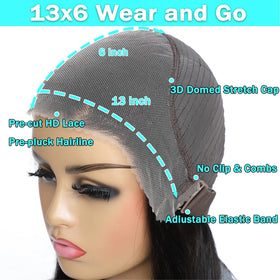MUZOJET 30 Inch Glueless Wig side view